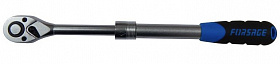 На сайте Трейдимпорт можно недорого купить Трещотка  реверсивная  телескопическая с резиновой ручкой 1/2" L310-440мм (72зуб.) Forsage F-802433. 