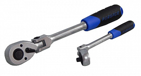 На сайте Трейдимпорт можно недорого купить Трещотка реверсивная ,шарнирная1/2"L-300мм с резиновой ручкой (72зуб) Forsage F-802418. 